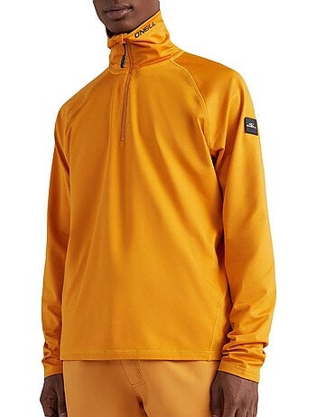 O'neill clime heren fleece trui met 1/4 rits - oranje