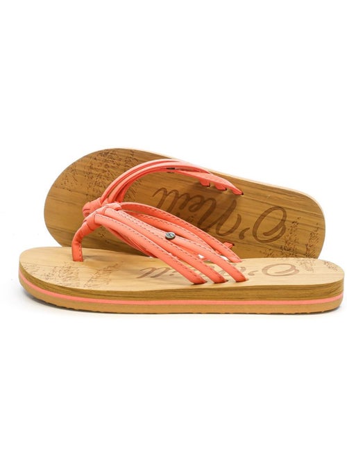 O'Neill Ditsy Teenslippers voor Meisjes - Roze/Bruin - Kiabi O'Neill Ditsy Teenslippers voor Meisjes - Roze/Bruin - Kiabi