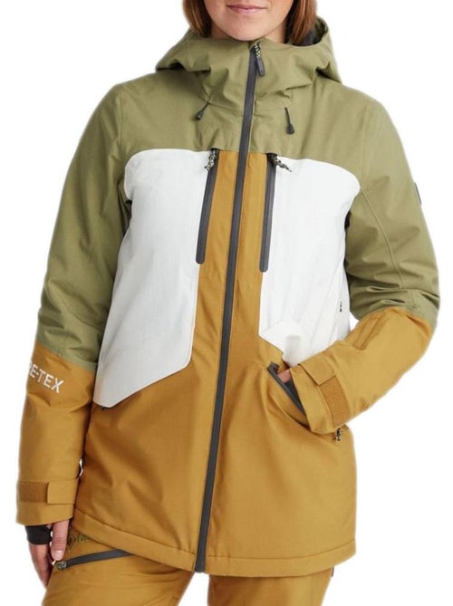 O'Neill GTX Ski-jas Dames - Groen/Mosterd - Kiabi O'Neill GTX Ski-jas Dames - Groen/Mosterd - Kiabi