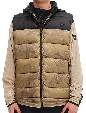 O'neill heren bodywarmer bruin/zwart - puffer gilet