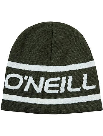 O'neill heren reversible beanie kaki/wit met logo