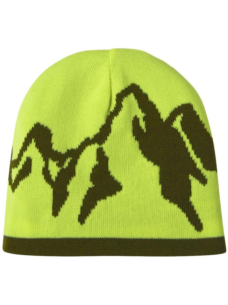 O'neill heren reversible beanie kaki/wit met logo Licht kakigroen - Kiabi
