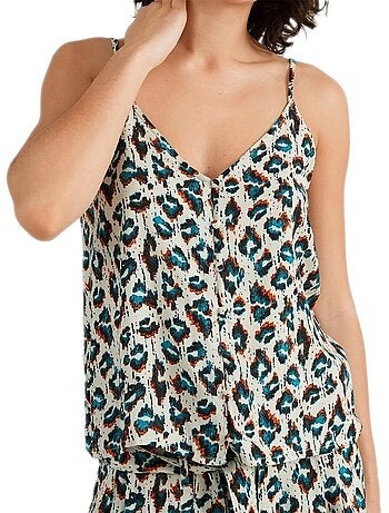 O'neill indian dames tanktop wit/turquoise/oranje