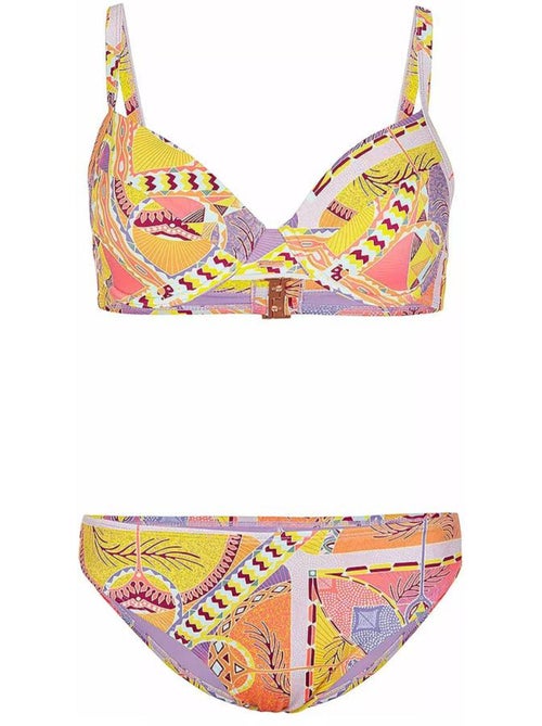 O'Neill Julia Rita Dames Bikini Roze/Geel - Kiabi O'Neill Julia Rita Dames Bikini Roze/Geel - Kiabi