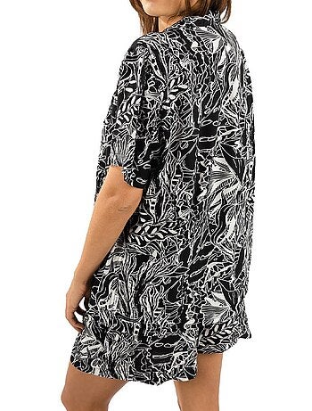 O'neill ocean zwart-witte damesblouse