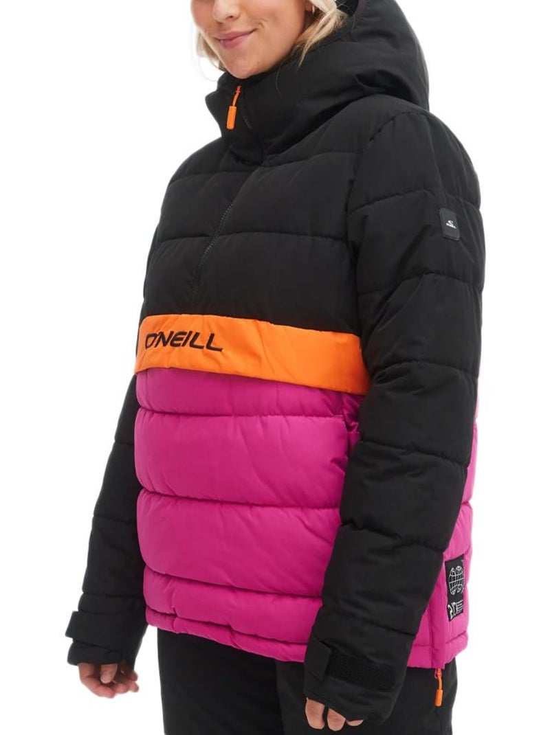 O'Neill O'riginals Puffer Dames Jas Roze/Oranje/Zwart Zwart - Kiabi