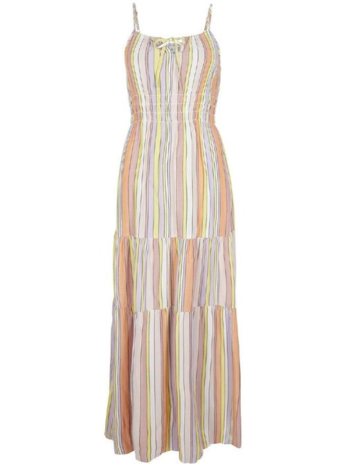 O'Neill Quorra Maxi Jurk voor Dames - Geel/Paars - Kiabi O'Neill Quorra Maxi Jurk voor Dames - Geel/Paars - Kiabi