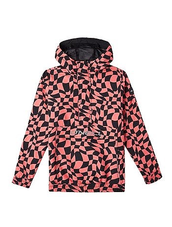 O'neill ridge anorak meisjesjas zwart/roze