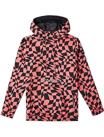 O'neill ridge anorak meisjesjas zwart/roze