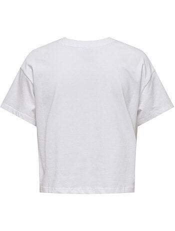 Only annbel-smile t-shirt wit voor meisjes