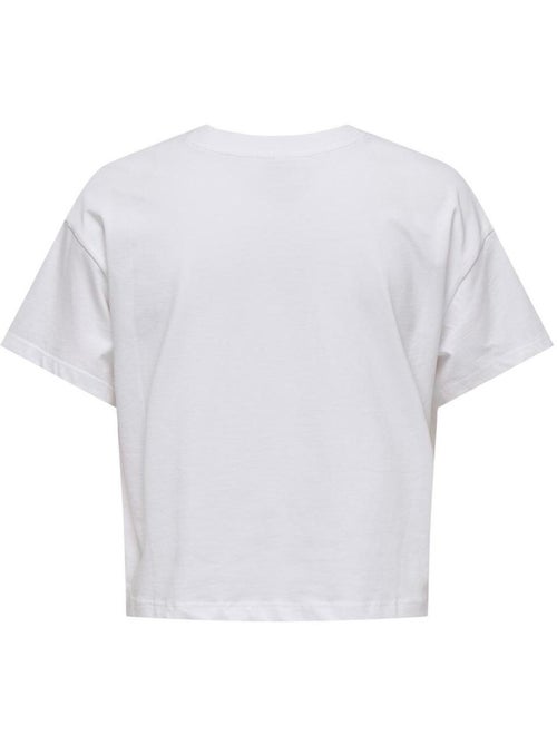 ONLY Annbel-smile T-shirt Wit voor Meisjes - Kiabi