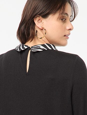 Only Carmakoma | Trui met 2-in-1 effect met blouse-effect