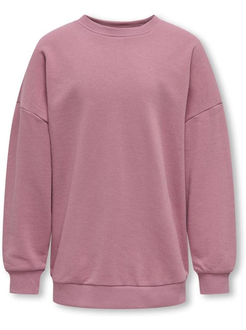 ONLY Georgia Roze Meisjes Sweatshirt - Kiabi ONLY Georgia Roze Meisjes Sweatshirt - Kiabi