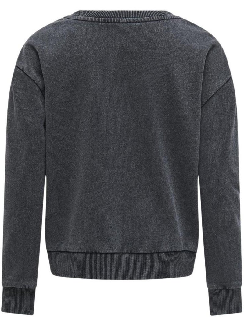 ONLY Gruna Meisjes Sweatshirt Grijs Zilvergrijs - Kiabi