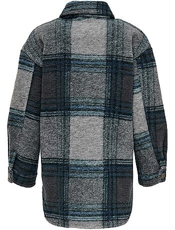 Only kids andrea geruit vest blauw meisjes