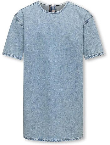 Only kids barbara denim jurk voor meisjes - blauw