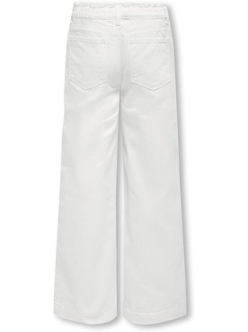 ONLY Kids Comet Life Wide Leg Jeans voor Meisjes - Witte spijkerbroek Wit - Kiabi