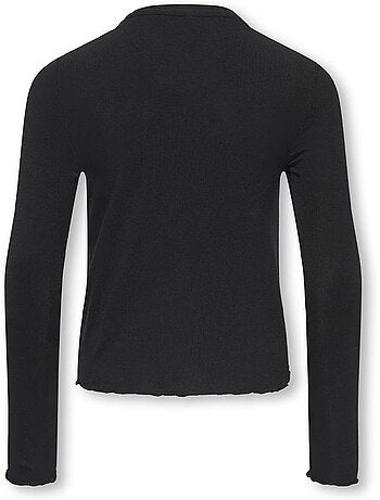 Only kids gamour t-shirt zwart voor meisjes