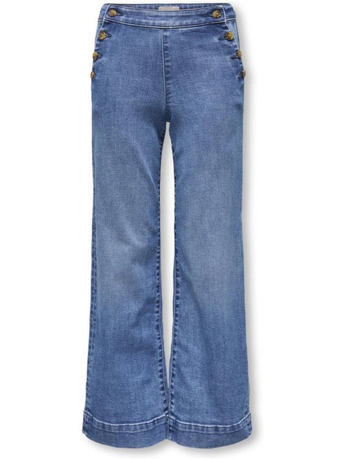ONLY Kids Gmadison Loose Fit Jeans voor Meisjes - Blauw - Kiabi ONLY Kids Gmadison Loose Fit Jeans voor Meisjes - Blauw - Kiabi