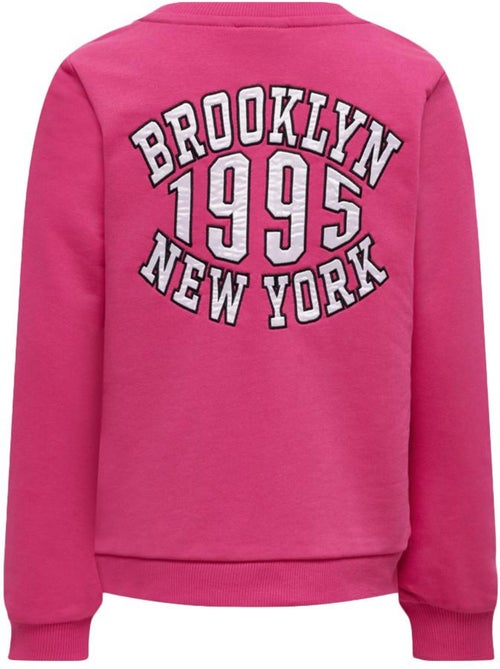 ONLY Kids Jalene Roze Meisjes Sweatshirt - Kiabi ONLY Kids Jalene Roze Meisjes Sweatshirt - Kiabi