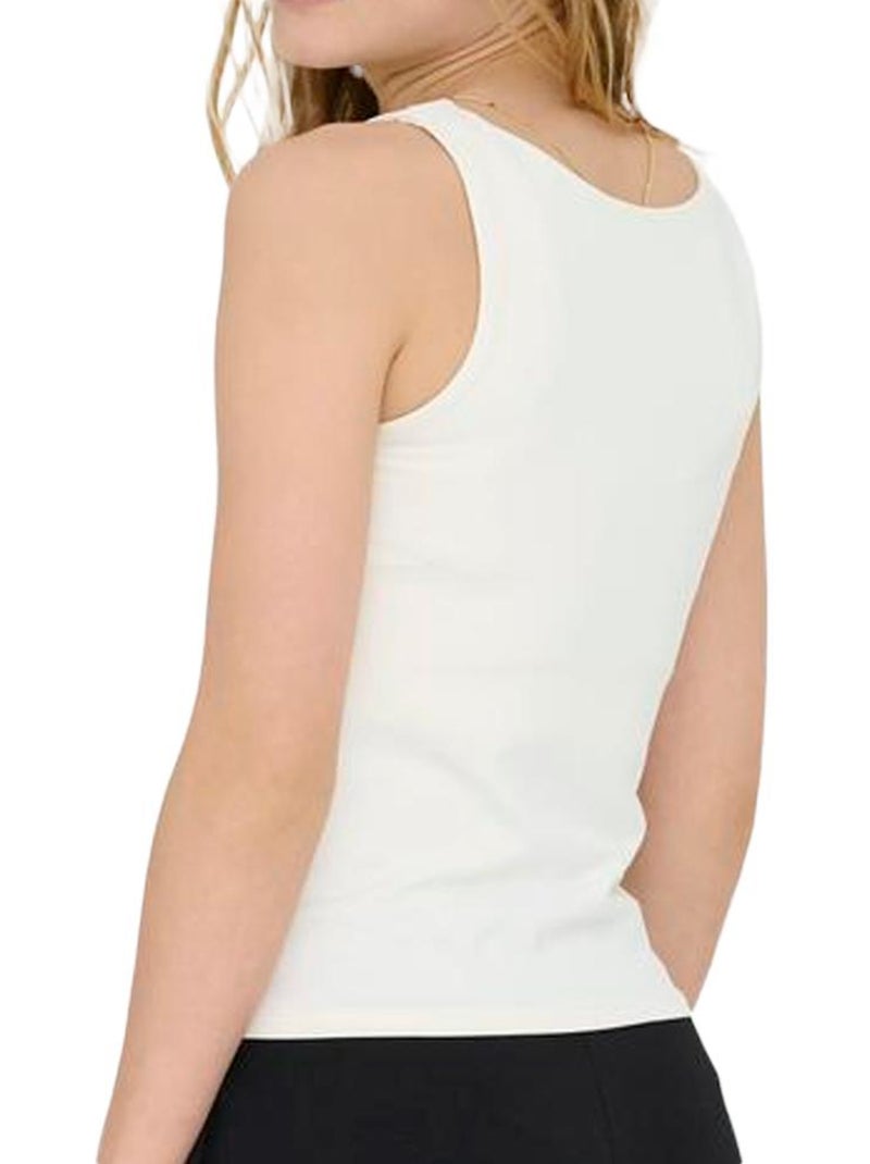 ONLY Kids Kogea Witte Meisjes Tanktop Wit - Kiabi