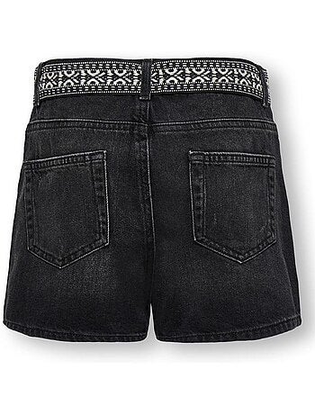Only kids kogella wide korte broek zwart