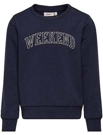 Only kids koglinna city meisjes sweatshirt marineblauw