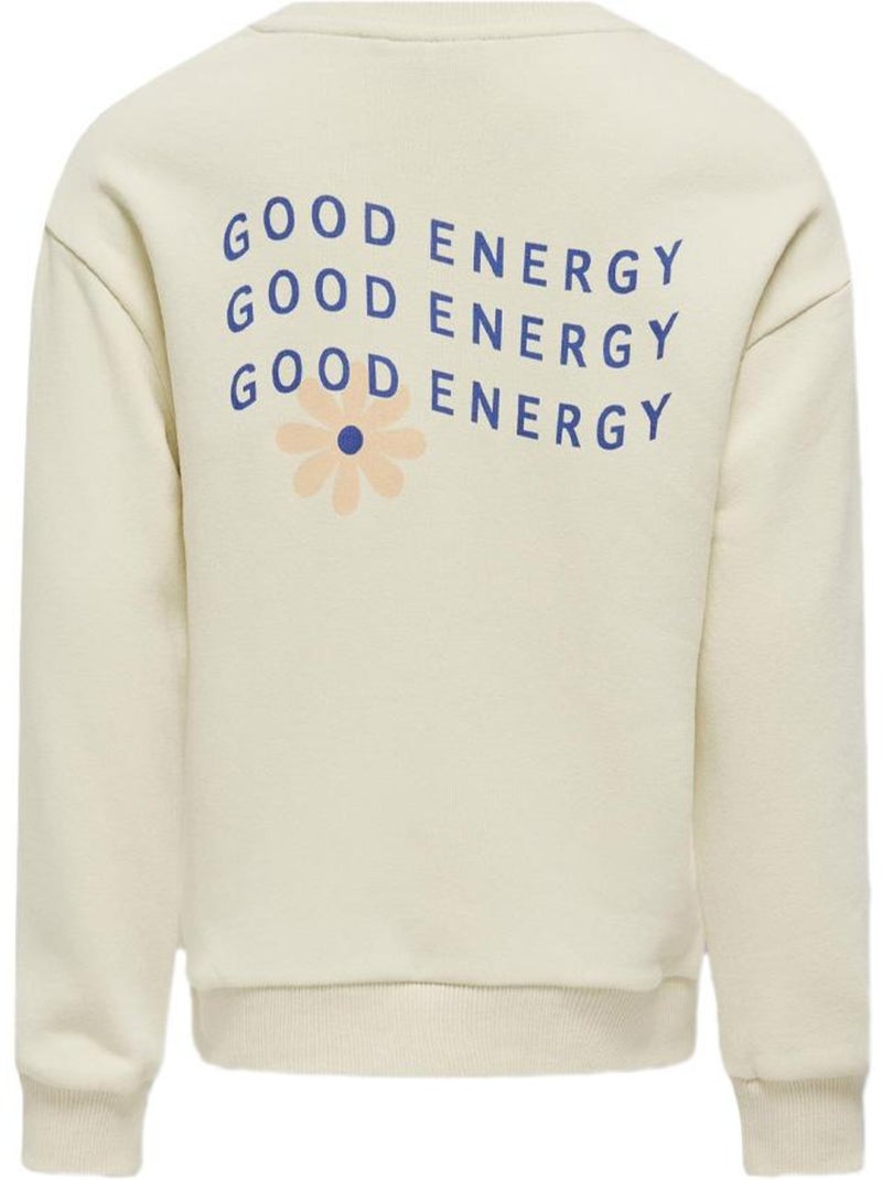 ONLY Kids Koglovely Beige Meisjes Sweatshirt Beige - Kiabi