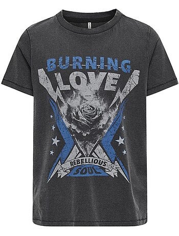 Only kids koglulu grijs t-shirt voor meisjes