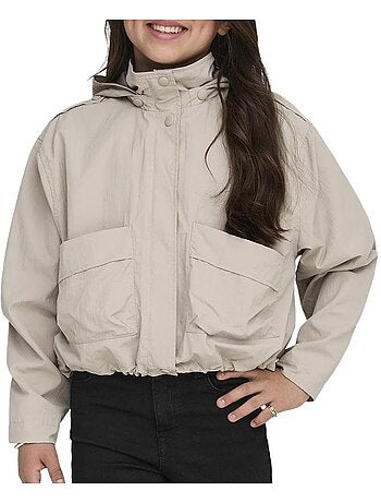 Only kids kogmamba beige windjack voor meisjes
