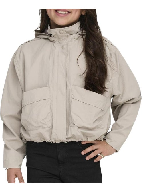 ONLY Kids Kogmamba Beige Windjack voor Meisjes - Kiabi ONLY Kids Kogmamba Beige Windjack voor Meisjes - Kiabi