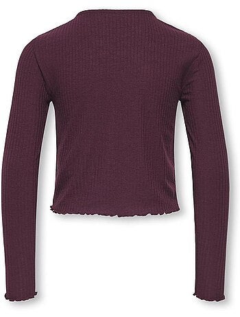 Only kids kognella pruim lange mouwen t-shirt voor meisjes