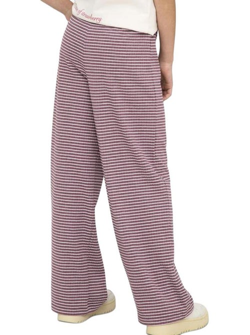 ONLY Kids Kogpamia Roze/Witte Fluwelen Broek voor Meisjes - Kiabi ONLY Kids Kogpamia Roze/Witte Fluwelen Broek voor Meisjes - Kiabi