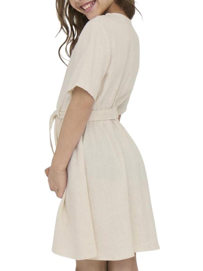 ONLY Kids Kogsiesta Beige Jurk voor Meisjes Beige - Kiabi