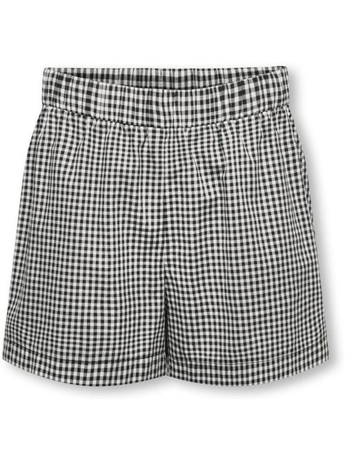 ONLY Kids Kogsmilla korte broek voor meisjes zwart/ecru - Kiabi