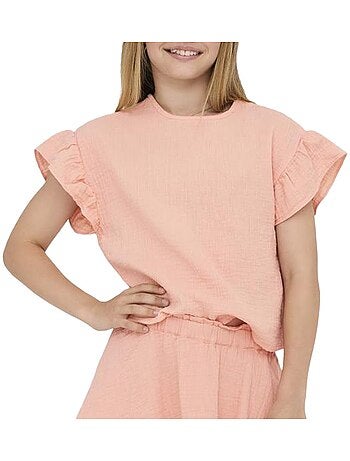 Only kids kogthyra t-shirt voor meisjes, oranje