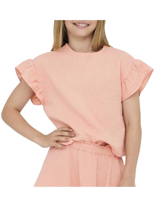 ONLY Kids Kogthyra T-shirt voor meisjes, oranje - Kiabi ONLY Kids Kogthyra T-shirt voor meisjes, oranje - Kiabi