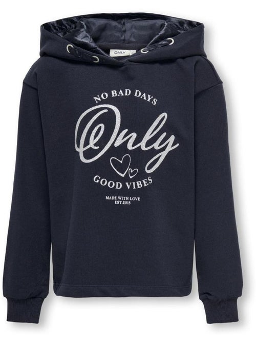 ONLY Kids Kogwendy Marine Meisjes Sweatshirt - Kiabi ONLY Kids Kogwendy Marine Meisjes Sweatshirt - Kiabi