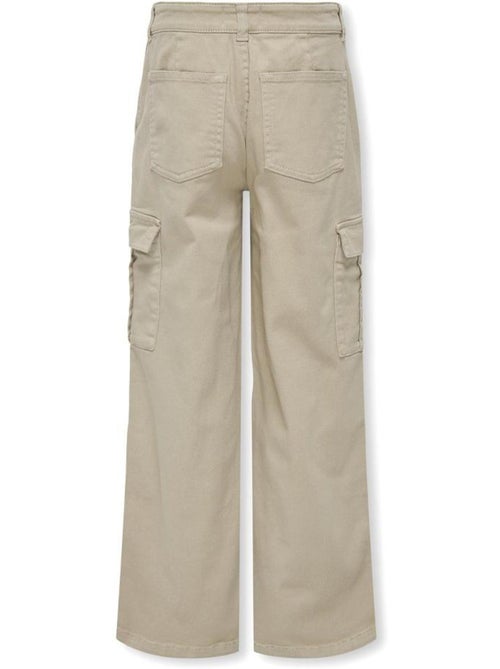 ONLY Kids Kogyarrow Beige Rechte Broek voor Meisjes - Kiabi ONLY Kids Kogyarrow Beige Rechte Broek voor Meisjes - Kiabi
