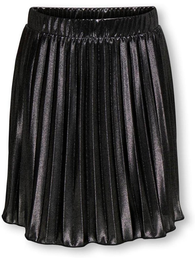 ONLY Kids Lyon Grijze Geplooide Metallic Rok voor Meisjes Zilvergrijs - Kiabi