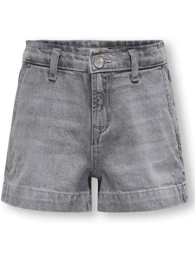 ONLY Kids Meisjes Grijze Korte Broek Kogcomet Zilvergrijs - Kiabi