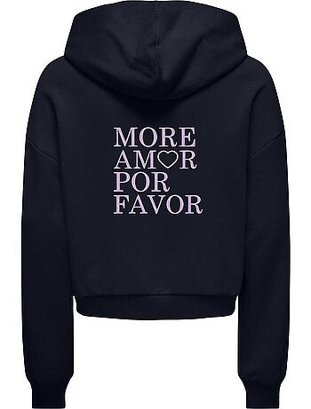 Only kids meisjes hoodie amor life groen