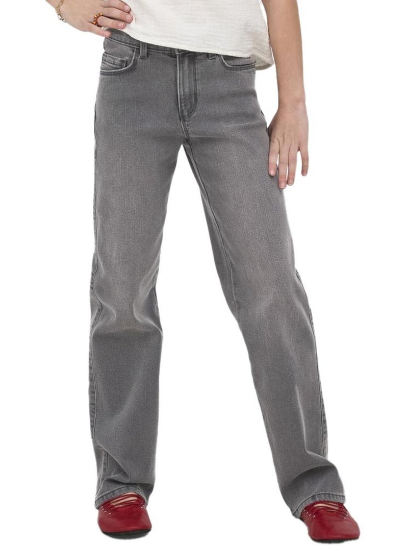 ONLY Kids Meisjes Loose Fit Jeans Grijs Kogblairs Zilvergrijs - Kiabi
