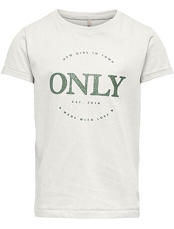 Only kids meisjes t-shirt gebroken wit kogwendy