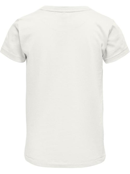 ONLY Kids Meisjes T-shirt Gebroken Wit Kogwendy - Kiabi ONLY Kids Meisjes T-shirt Gebroken Wit Kogwendy - Kiabi