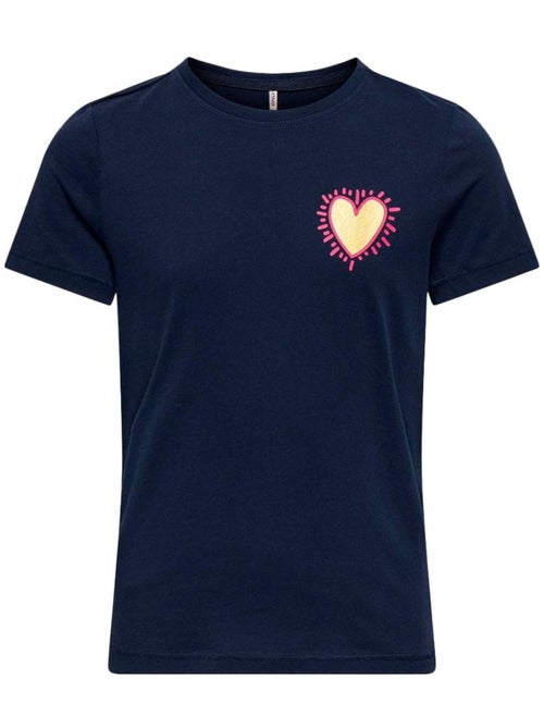 ONLY Kids Nina T-shirt voor meisjes - Marineblauw - Kiabi ONLY Kids Nina T-shirt voor meisjes - Marineblauw - Kiabi