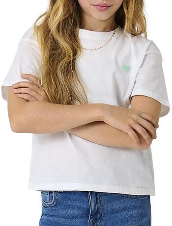 Only kids t-shirt maiken wit