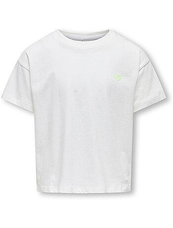 Only kids t-shirt maiken wit