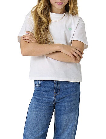 Only kids t-shirt maiken wit