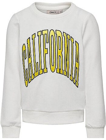 Only kinder sweatshirt wit meisjes kogbrie